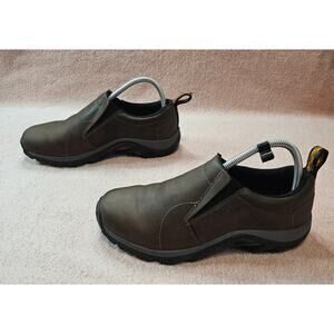 Merrell Jungle Moc Leather Slip-On Shoes Men's Size 7 Brown J60831
